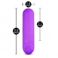 Vibrating Bullet  Remote Control 10 Speeds Rechargeable PURPLE